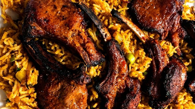 Lamb Chop Biryani.